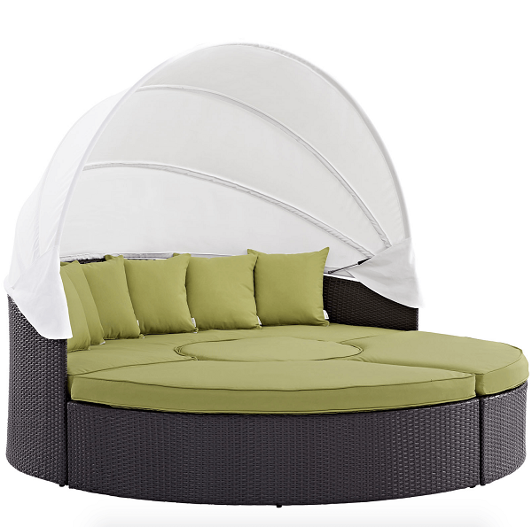 Round Day Bed Complete With Canopy Cabana