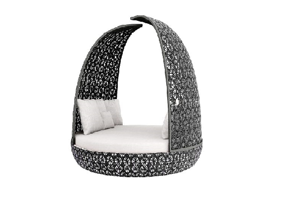 Fanshaped Day Bed Cabana
