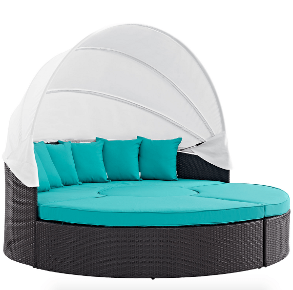 Round Day Bed Complete With Canopy Cabana