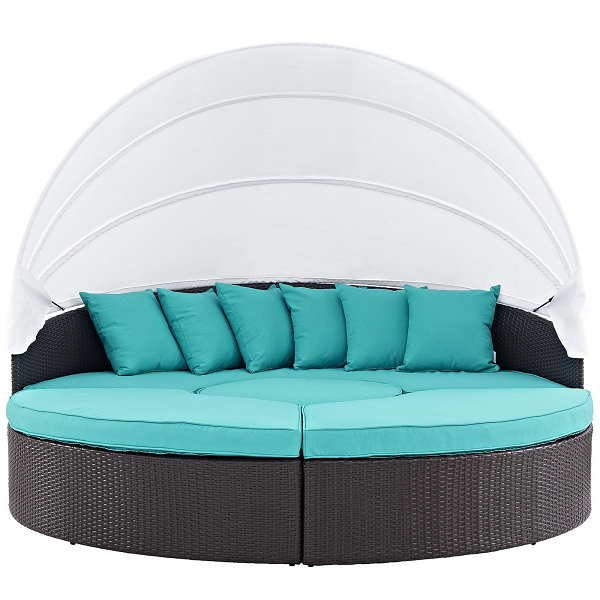 Round Day Bed Complete With Canopy Cabana