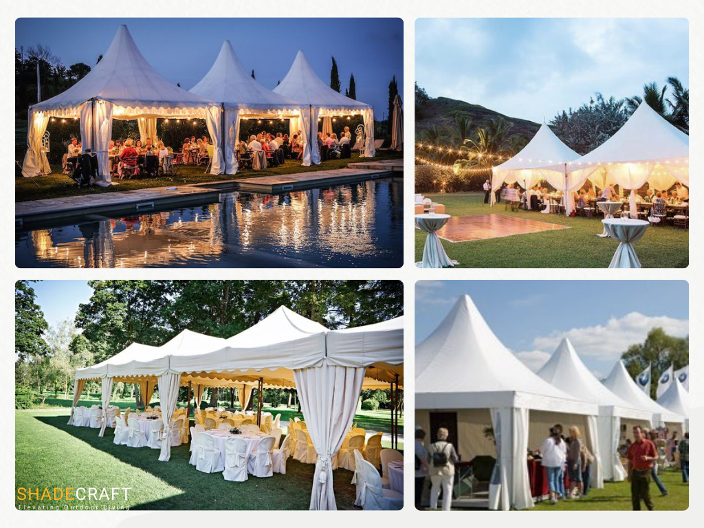 Pagoda Tents 10x10 FEET