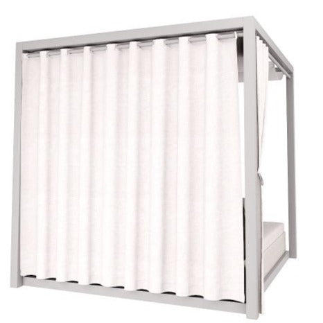 Double Sun Bed With Curtains Cabana