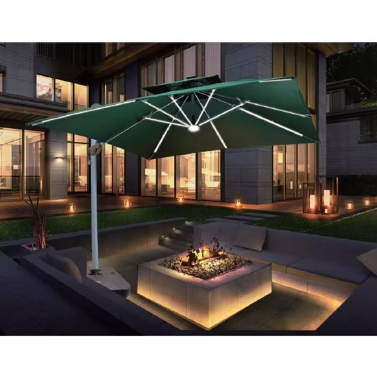 Shadecraft's Two Layers Hanging Umbrella (3X3M) (LED)