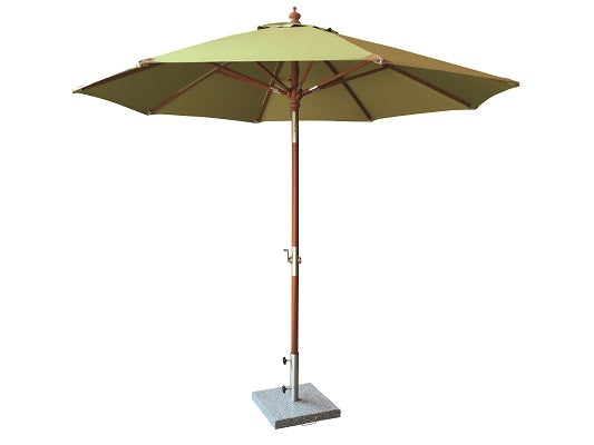 Wooden Umbrella With Crank