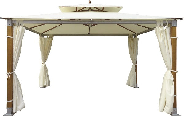 Double Layers Wooden Gazebo Side Wall