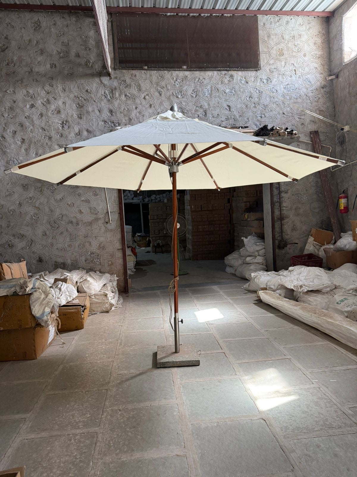 Wooden Umbrella 9X9 Ft