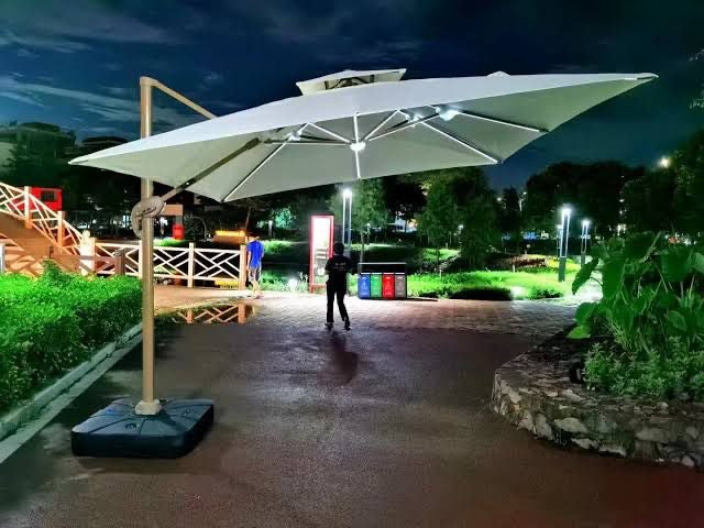 Shadecraft's Two Layers Hanging Umbrella (3X3M) (LED)